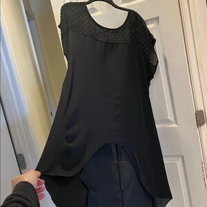 Cha Cha Vente Black and Gold Swim Coverup